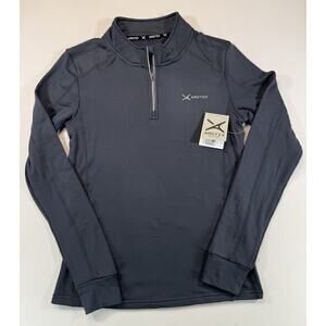 Arctix Womens Base Layer Top M Gray 1/4 Zip Stretch Athletic NWT